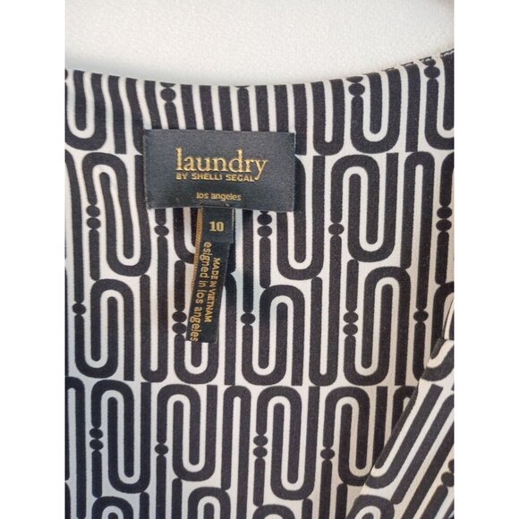 Laundry by Shelli Segal Geometric Print Dress Size 10 Sleeveless Casual - Picture 8 of 9